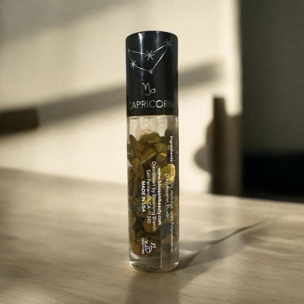 Blossom Capricorn Zodiac Lip Gloss – Vanilla Scented w/ Crystals